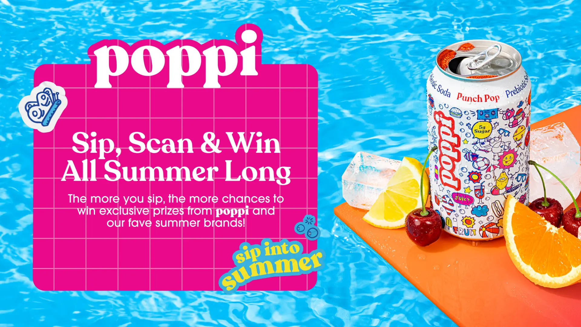 Sweepstake Poppi Summer Together Sweepstakes by VNGR Beverage
