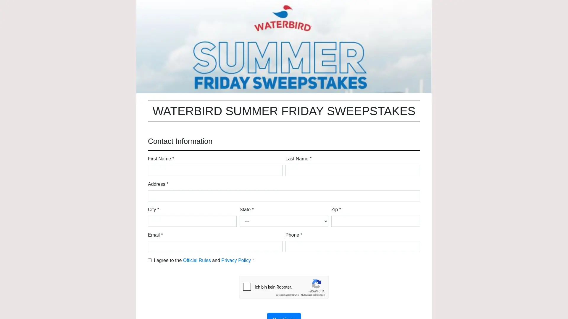 Sweepstake Waterbird Summer Friday Sweepstakes by E. & J. Gallo Winery