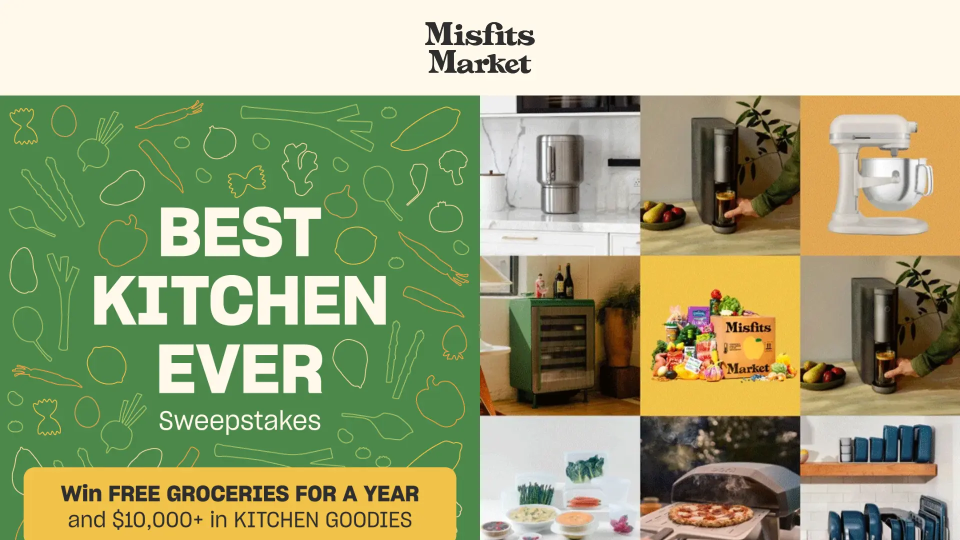 Sweepstake Best Kitchen Ever Sweepstakes - Misfits Market by Misfits Market