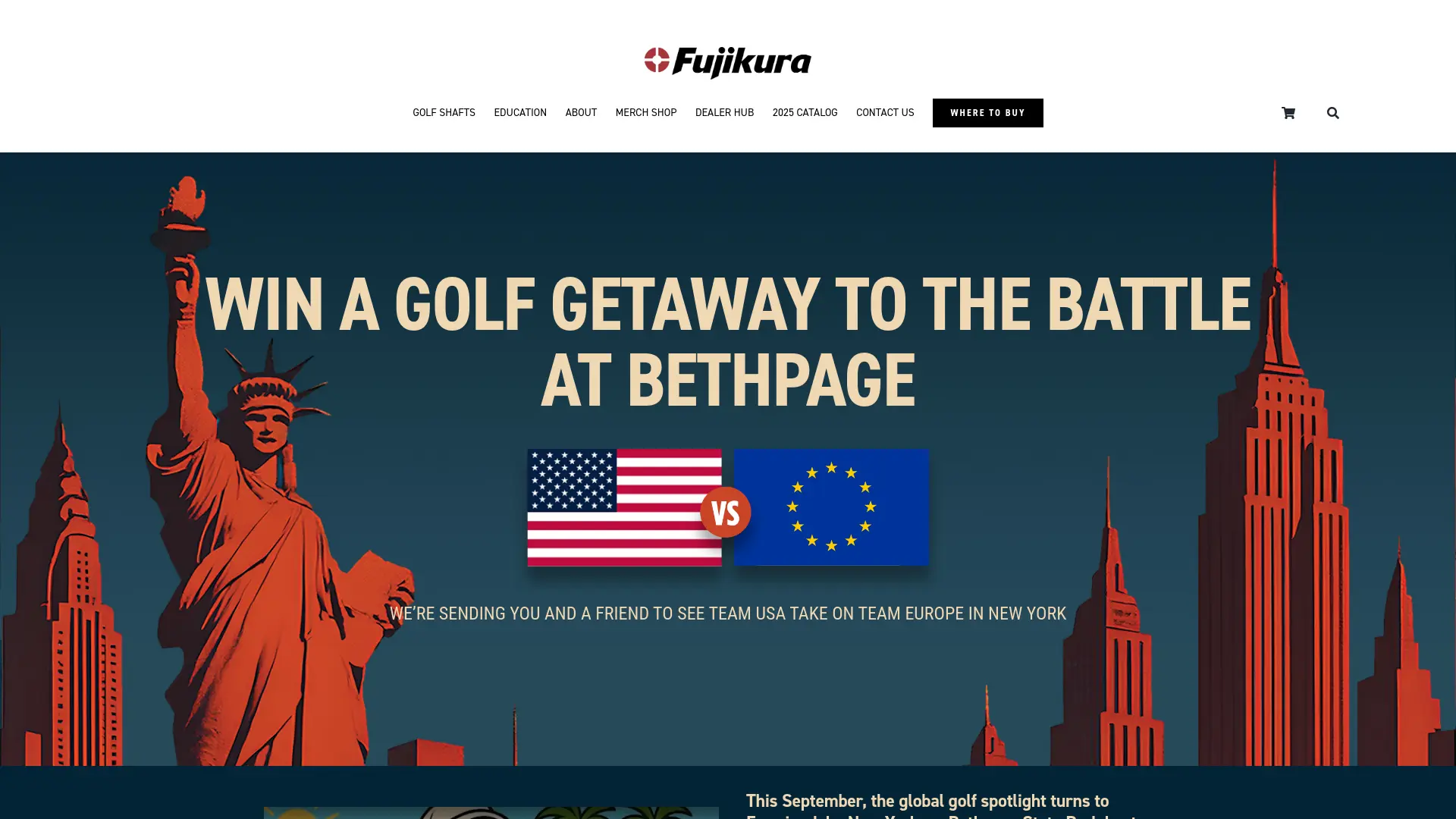 Sweepstake Fujikura – Battle at Bethpage Sweepstakes by Fujikura Composite America