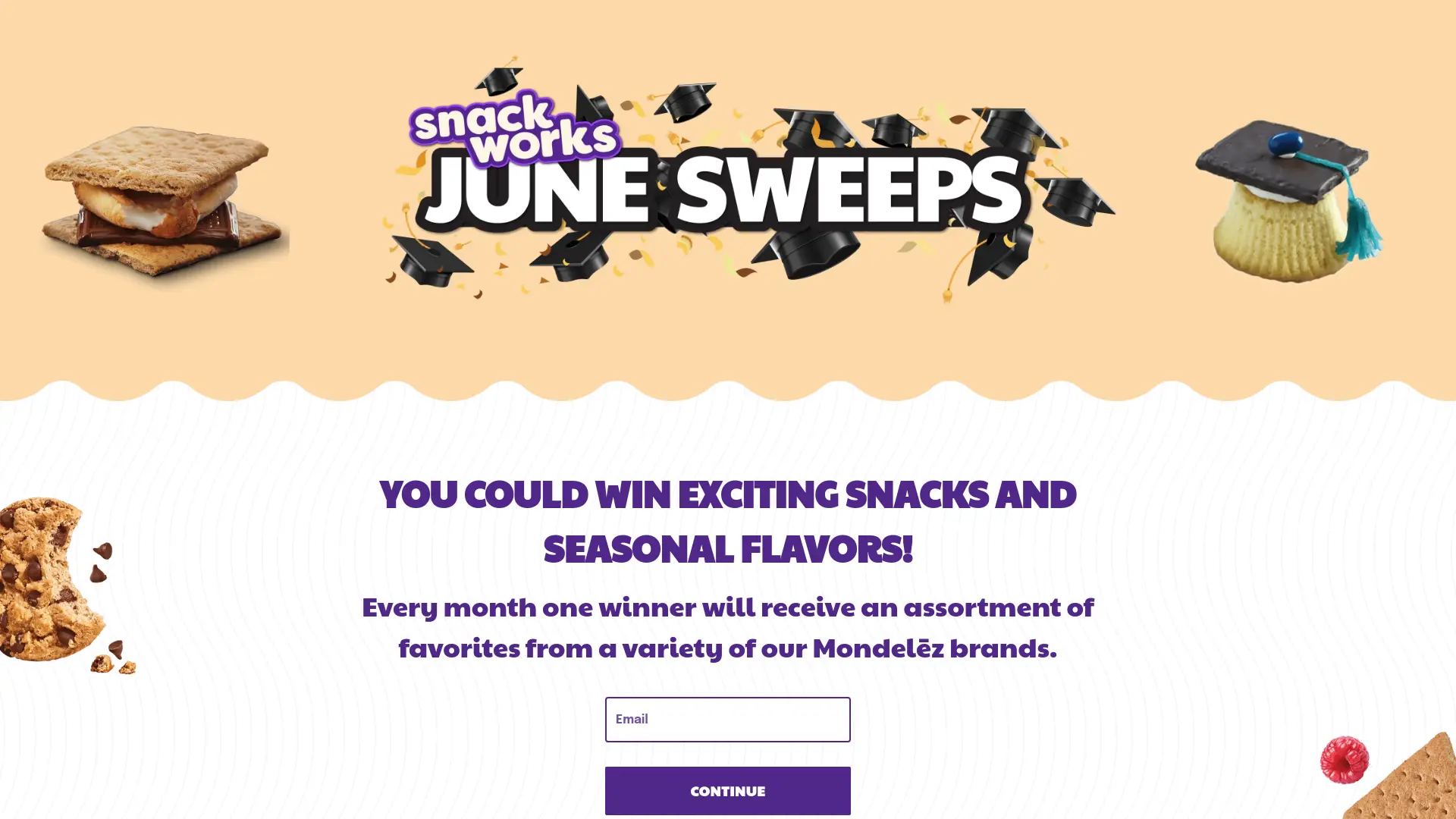 Sweepstake 2025 Snackworks Monthly Promotion by Mondelēz Global LLC