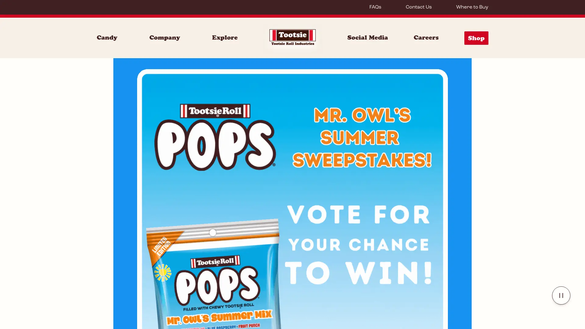 Sweepstake Tootsie Roll Industries Flavor Peg Bag Sweepstakes by Tootsie Roll Industries
