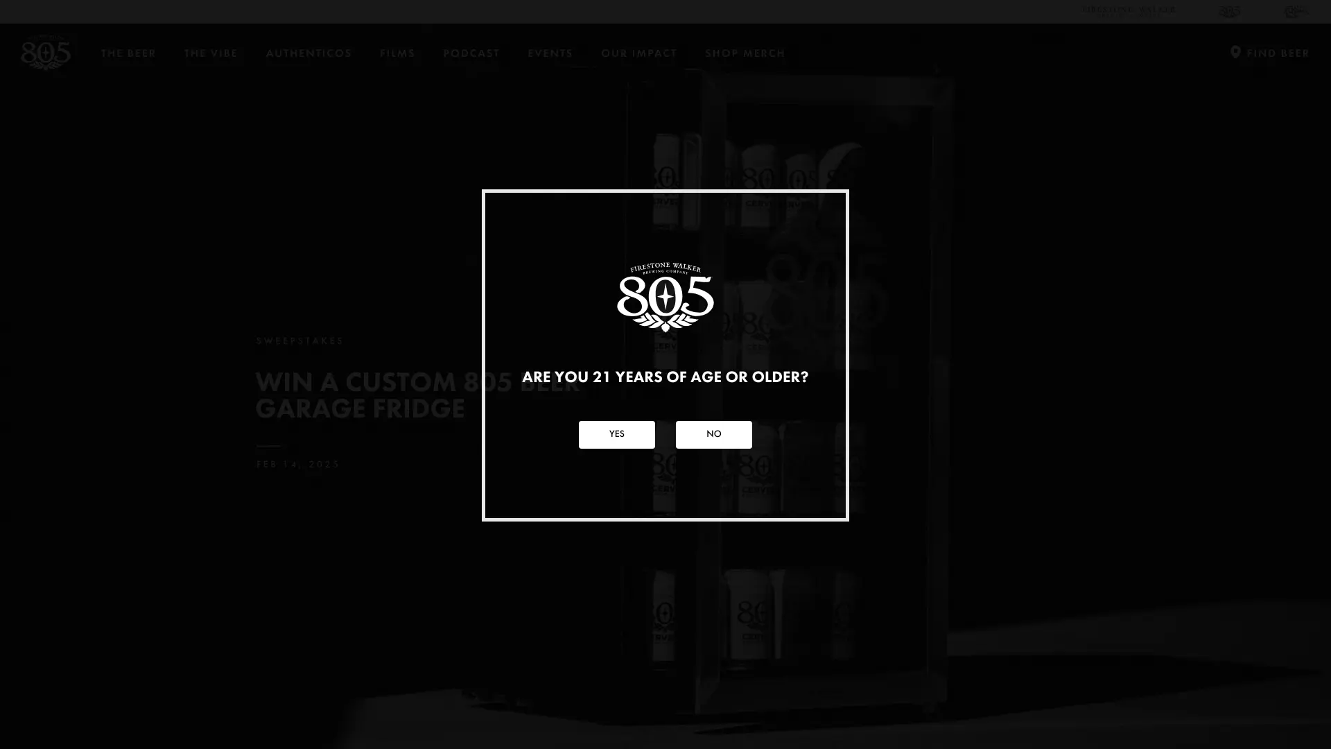 Sweepstake 805 CUSTOM MINI FRIDGE SWEEPSTAKES by Firestone Walker Brewing Co.
