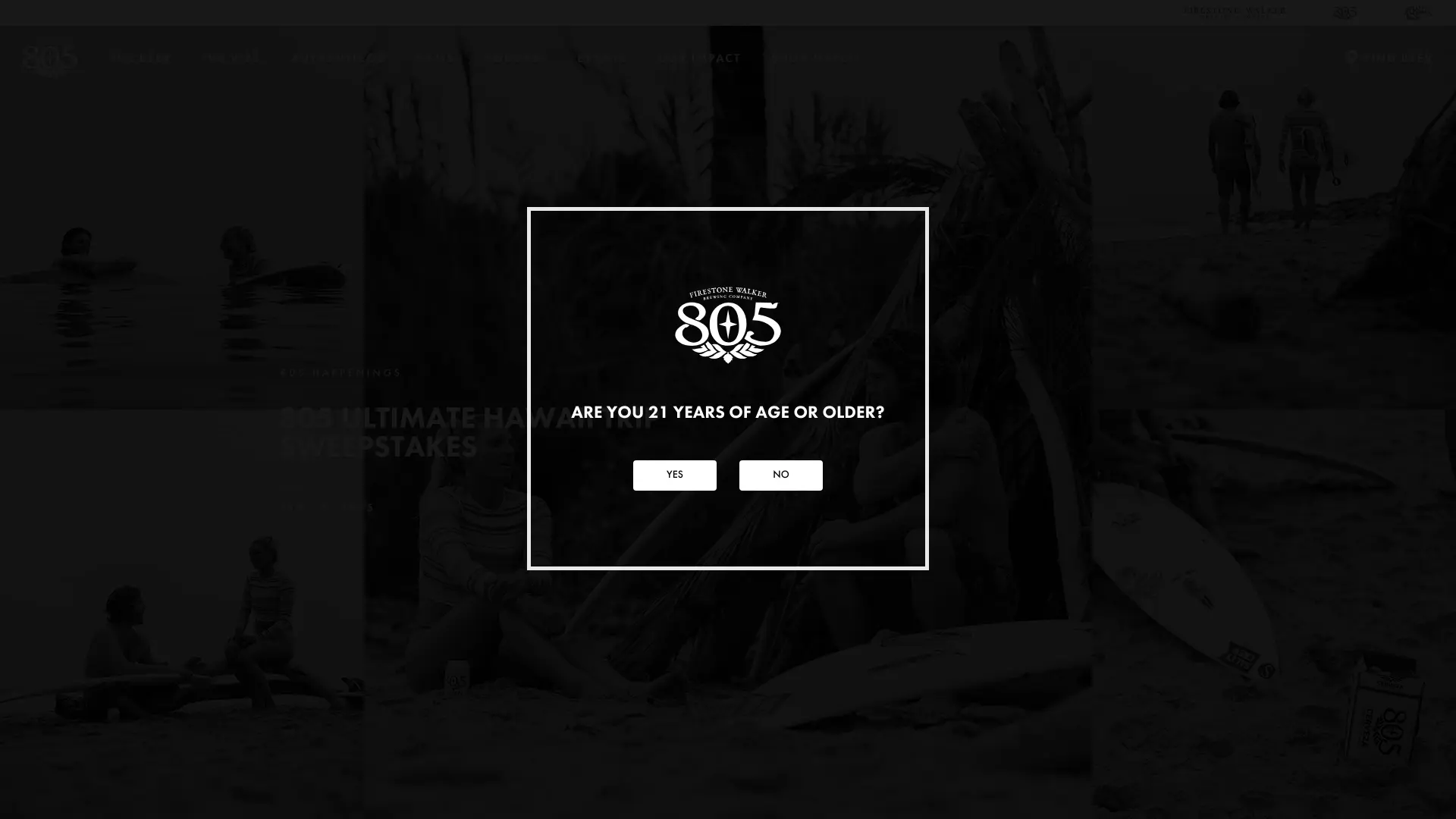 Sweepstake 805 Ultimate Hawaii Trip Sweepstakes by Firestone Walker Brewing Co.