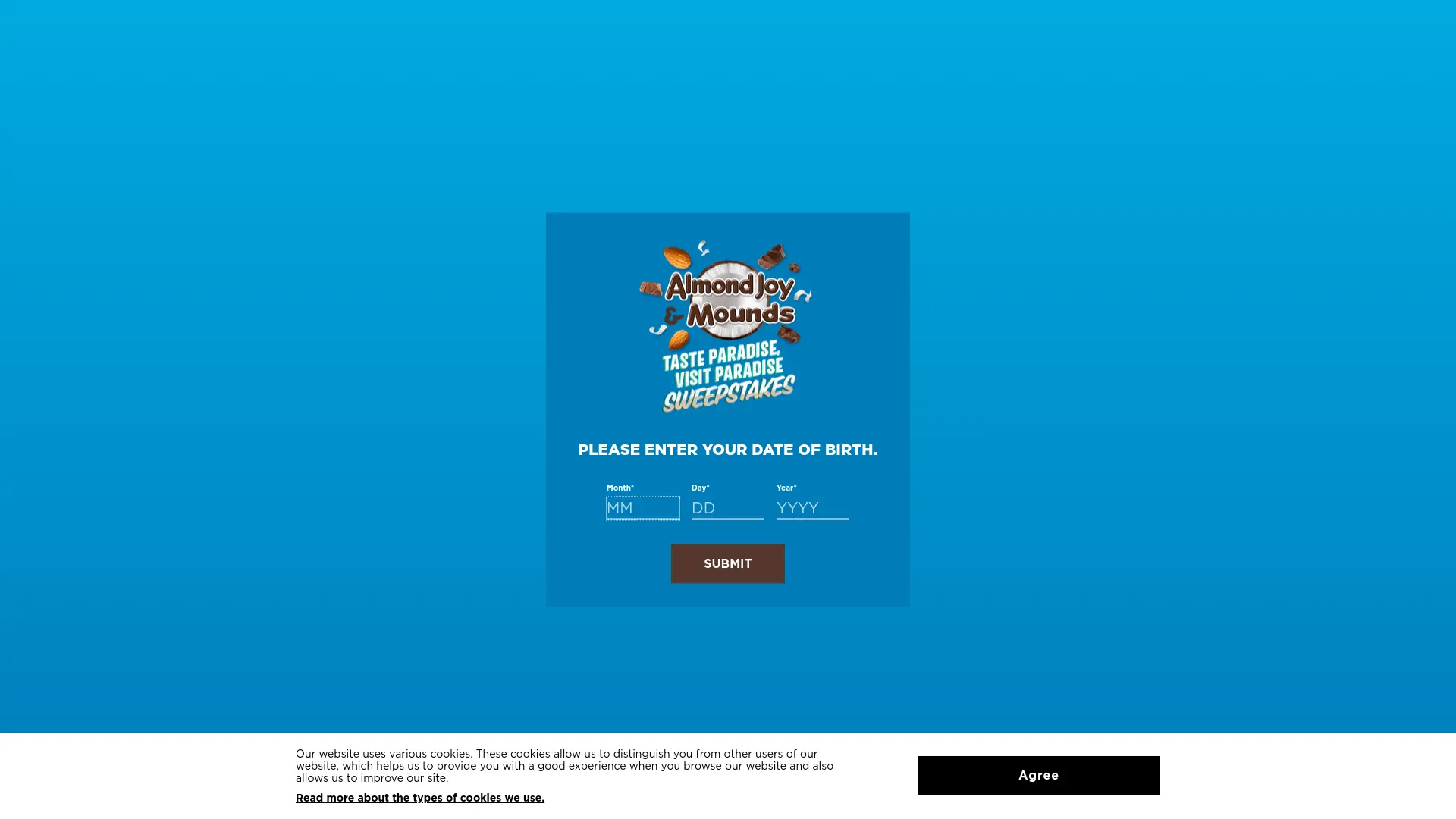 Sweepstake Almond Joy & Mounds Taste Paradise, Visit Paradise Sweepstakes by The Hershey Company