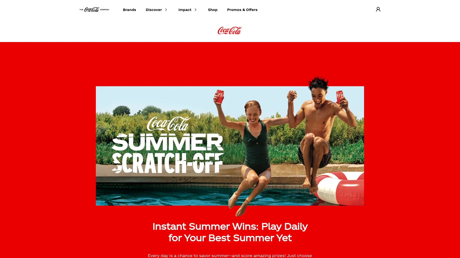 Sweepstake The Summer Refreshing Uplift Instant Win Game and Sweepstakes by The Coca-Cola Company