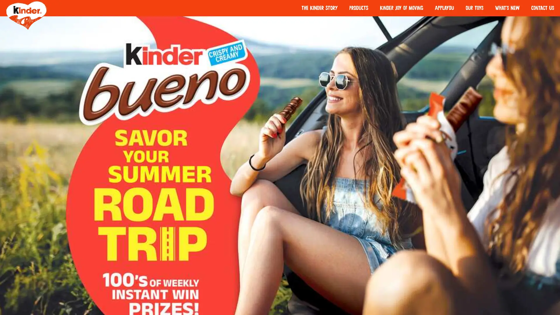 Sweepstake Kinder Bueno® Savor Your Summer Road Trip Sweepstakes by Ferrero U.S.A., Inc.