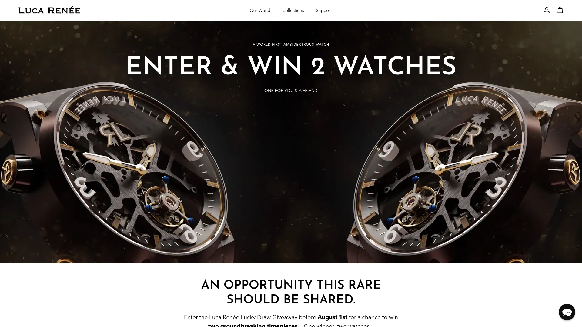 Sweepstake Luca Renée Lucky Draw Giveaway by Luca Renée