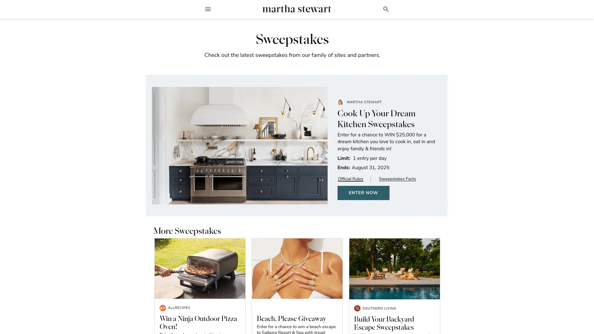 Sweepstake $25,000 Spring Sweepstakes by Dotdash Meredith