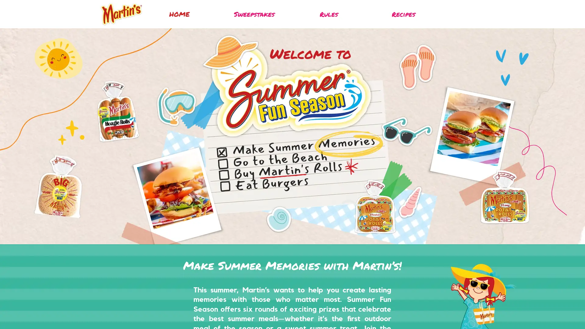 Sweepstake Martin's Summer Fun Season Sweepstakes by Martin’s Famous Pastry Shoppe, Inc.