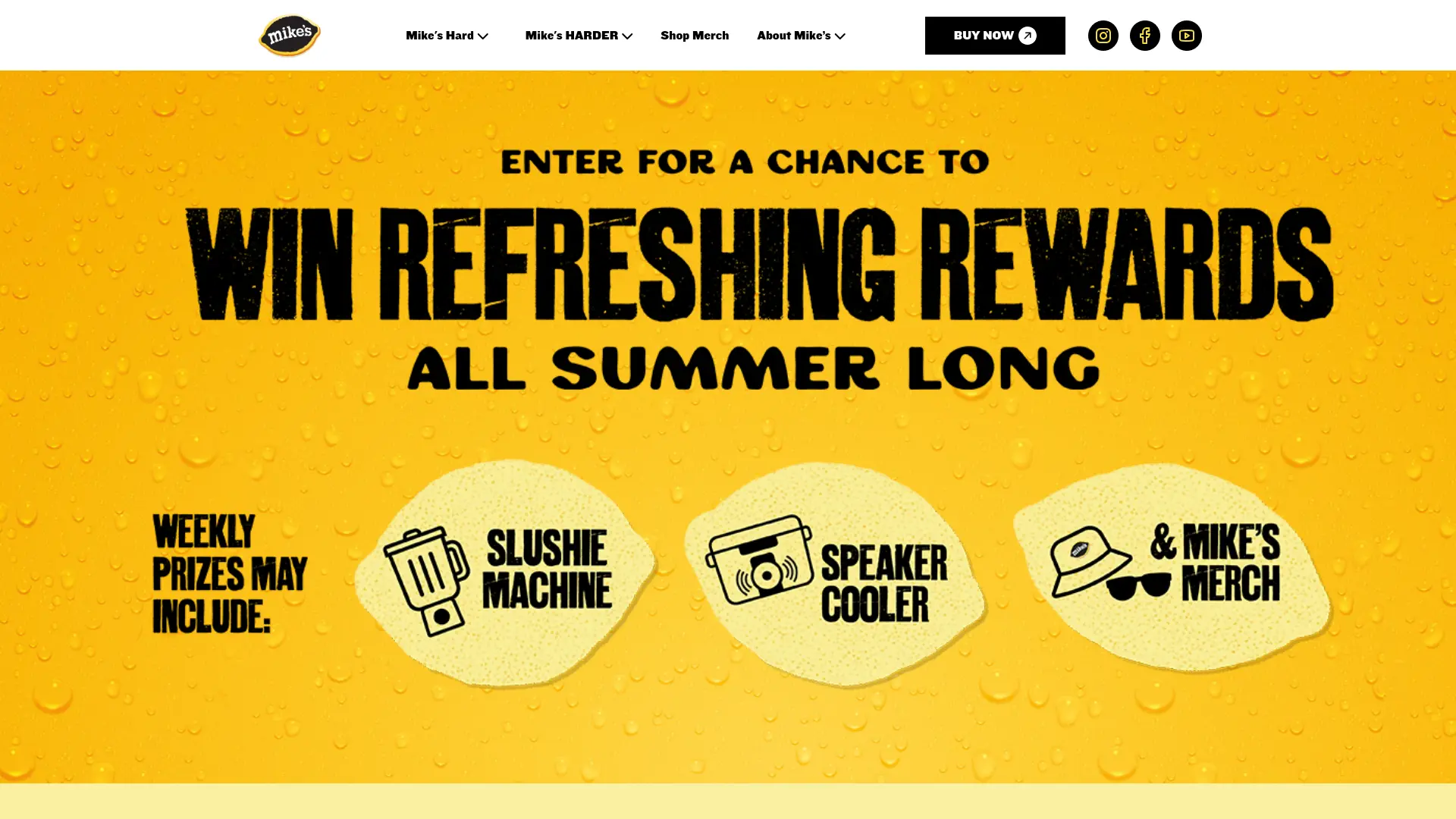 Sweepstake Mike’s® Hard Lemonade Refreshing Rewards All Summer Long Sweepstakes by Mark Anthony Brands Inc.
