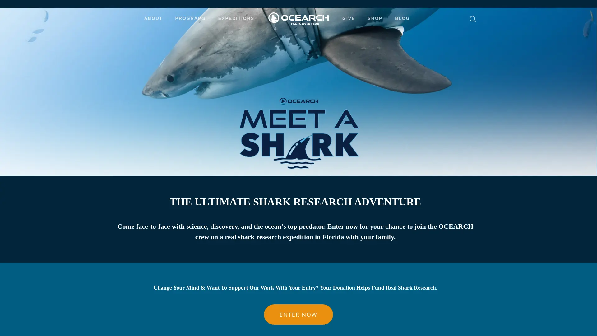 Sweepstake Meet a Shark 2025: The Ultimate Shark Research Adventure by OCEARCH