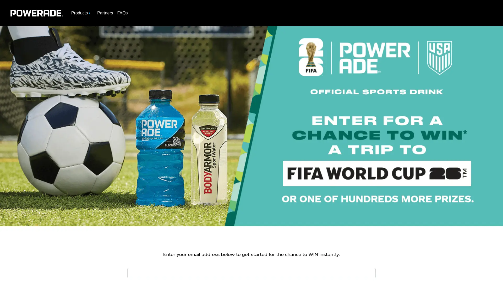 Sweepstake POWERADE Spin to Win Instant Win Game and Sweepstakes by BA Sports Nutrition, LLC