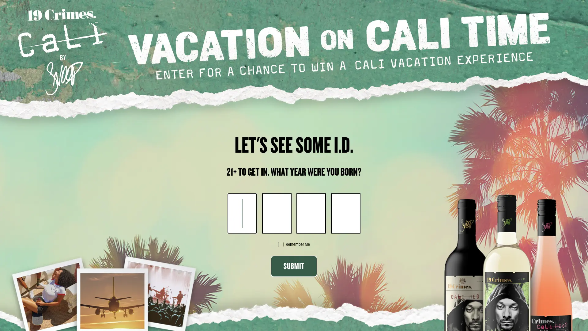 Sweepstake 19 Crimes Cali Time Sweepstakes by Treasury Wine Estates Americas Company