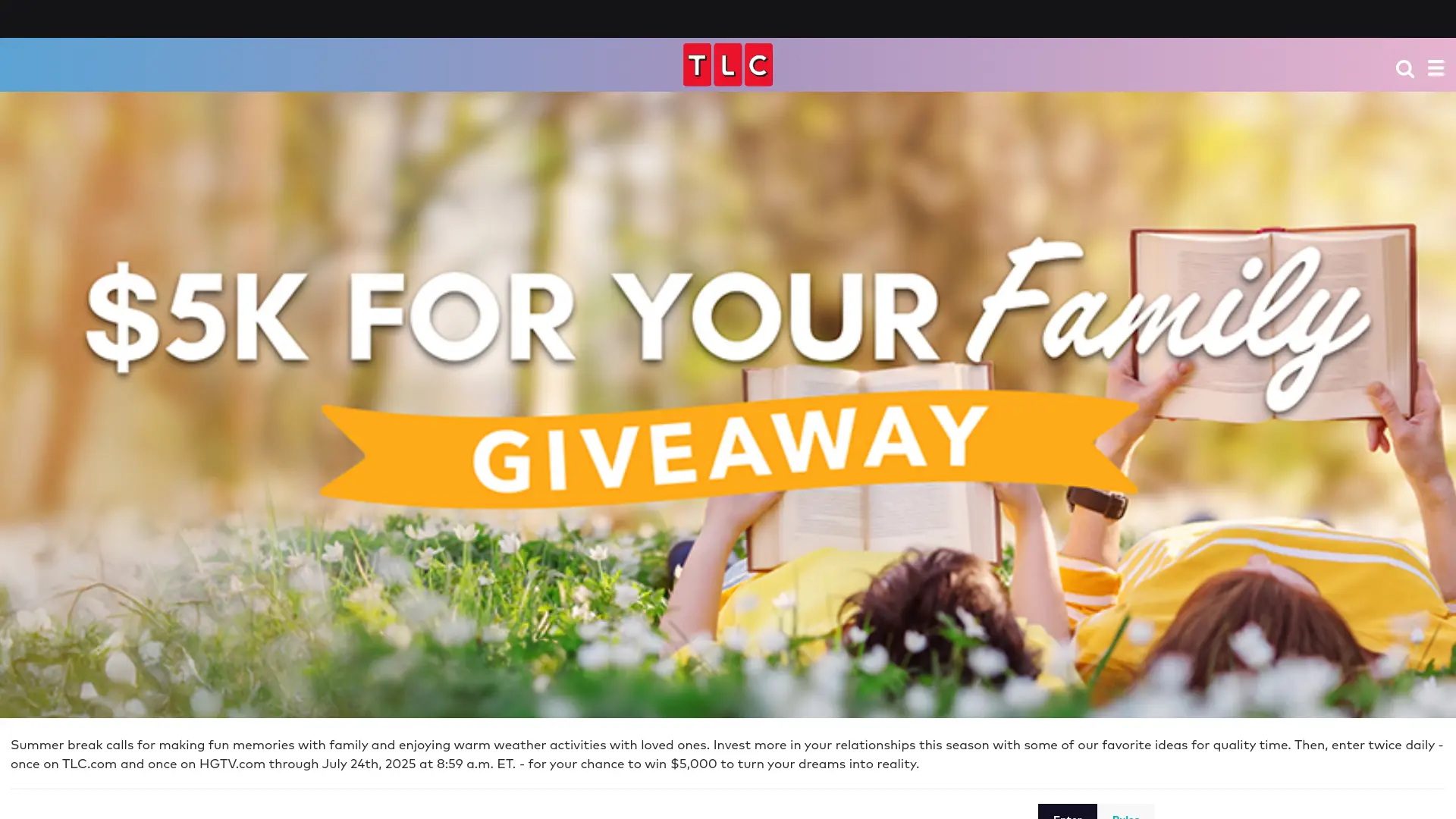 Sweepstake TLC $5K For Your Family Giveaway by Discovery Communications