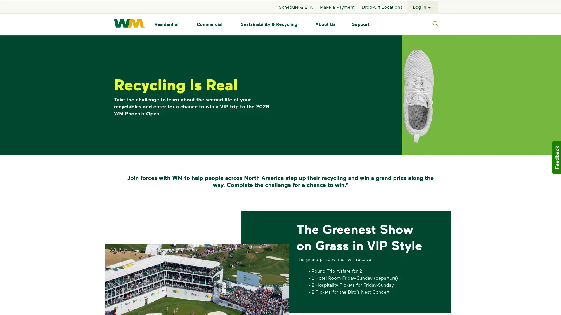 Sweepstake Recycling Is Real Challenge - WM by Waste Management National Services, Inc.