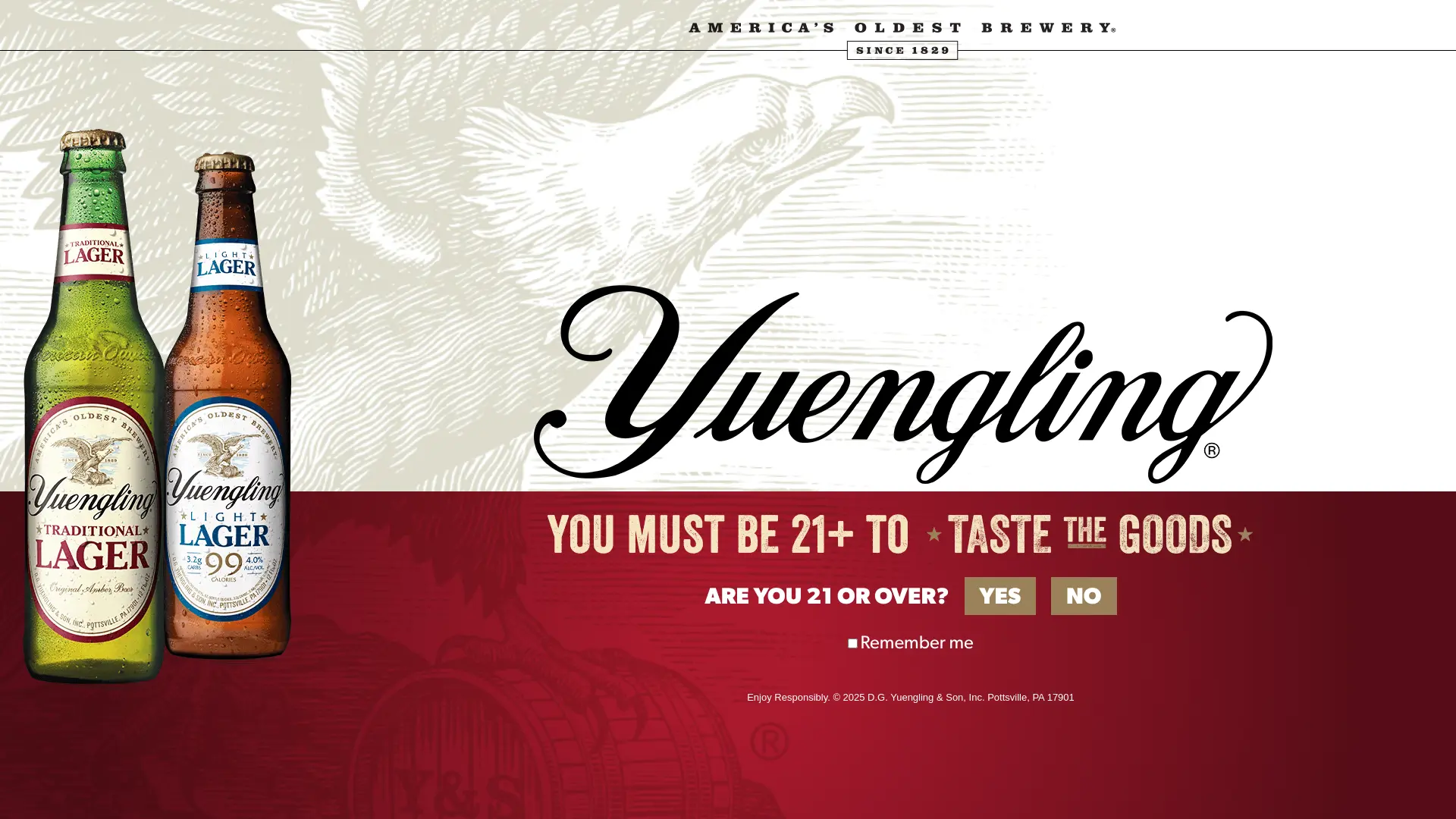 Sweepstake Yuengling Golf Sweepstakes by D.G. Yuengling & Son, Inc.