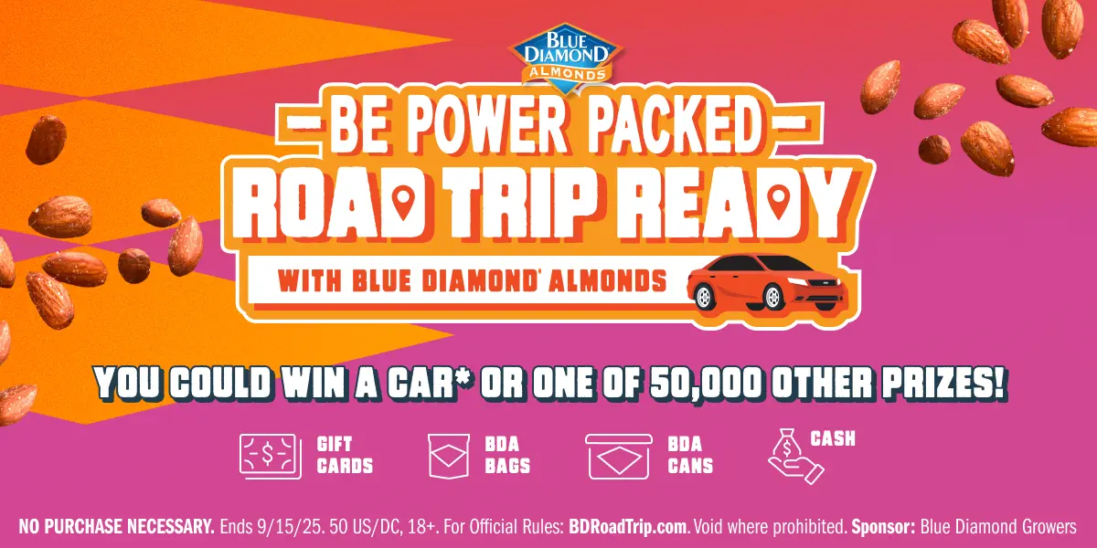 Sweepstake Blue Diamond Growers Summer Instant Win Game and Sweepstakes by Blue Diamond Growers