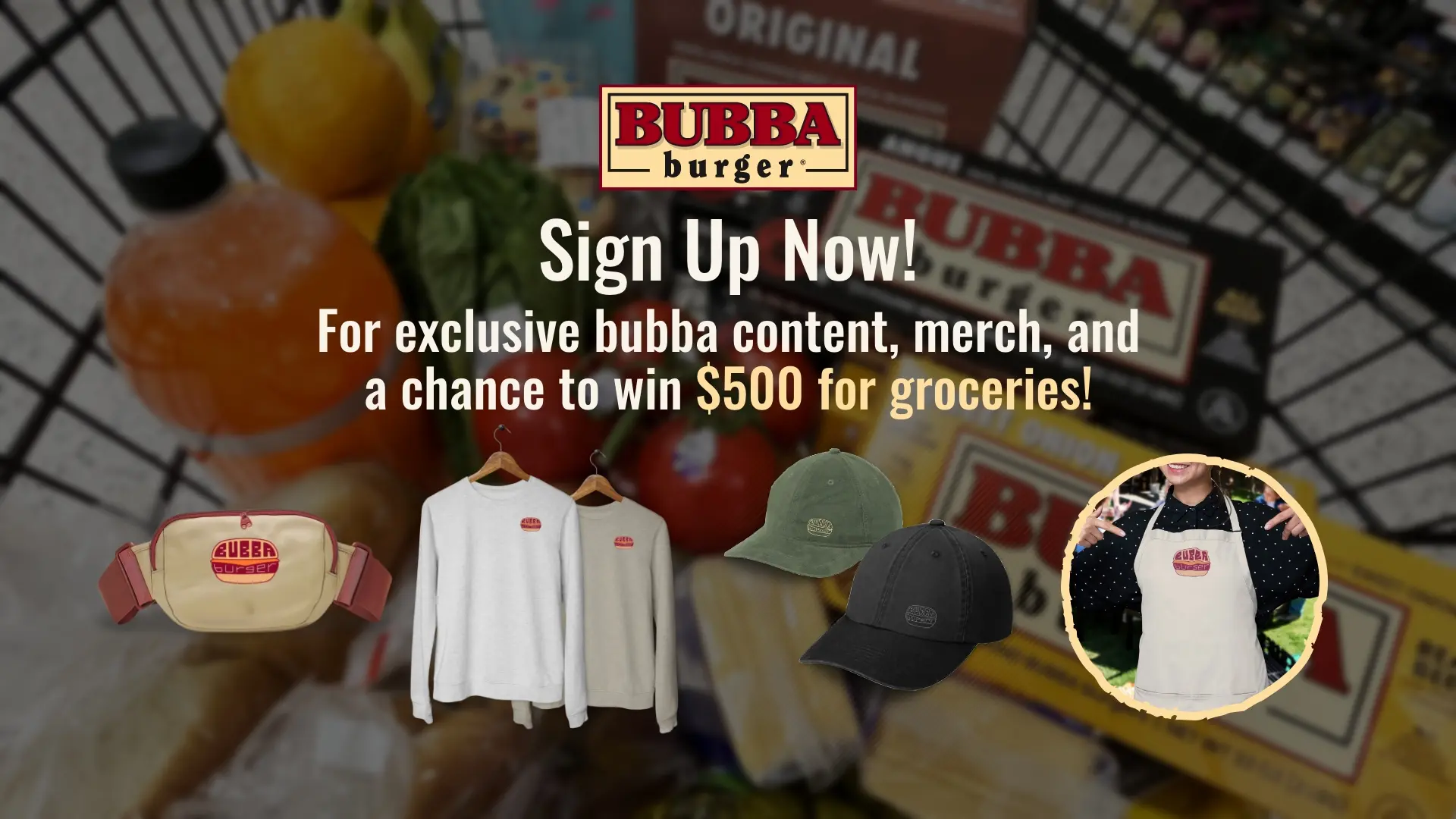 Sweepstake 2025 BUBBA burger Summer Giveaway Sweepstakes by BUBBA Foods LLC