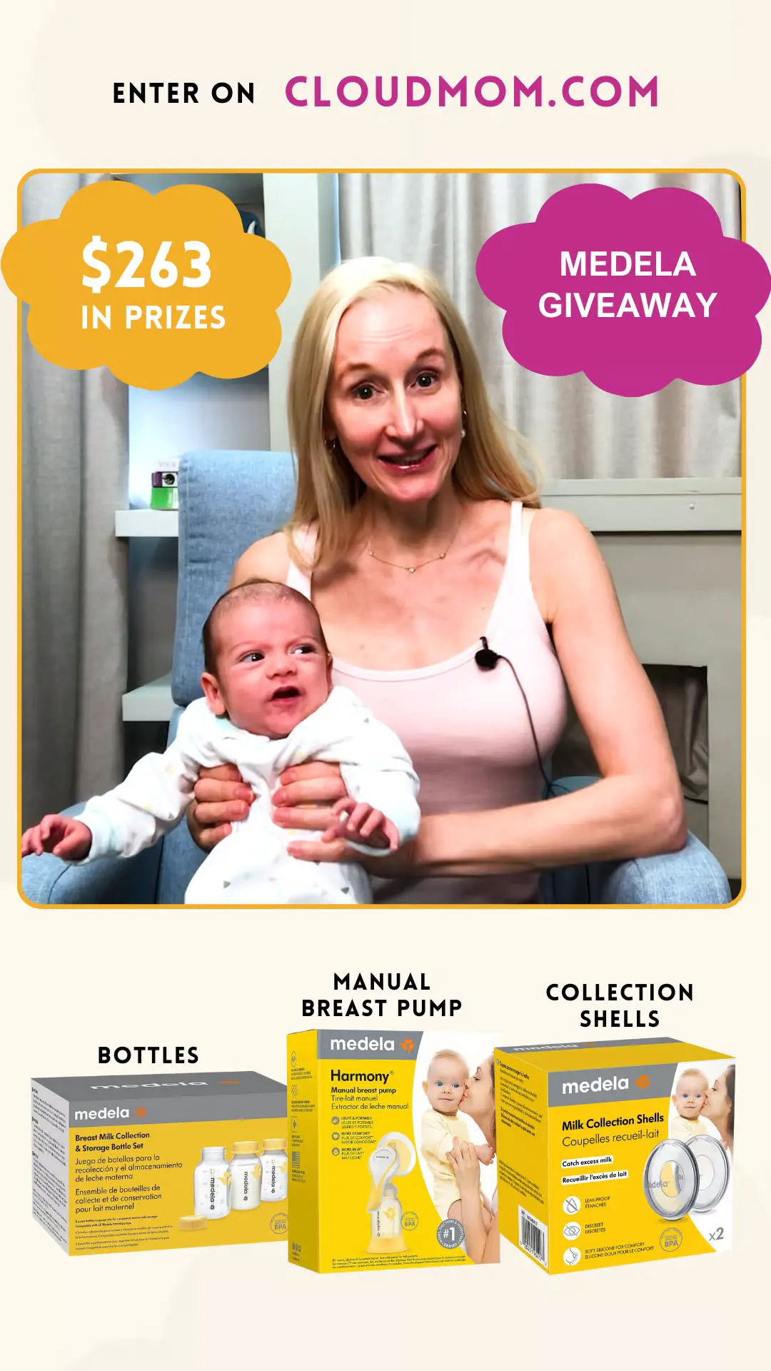 Sweepstake CloudMom Giveaway June 2025 by CloudMom