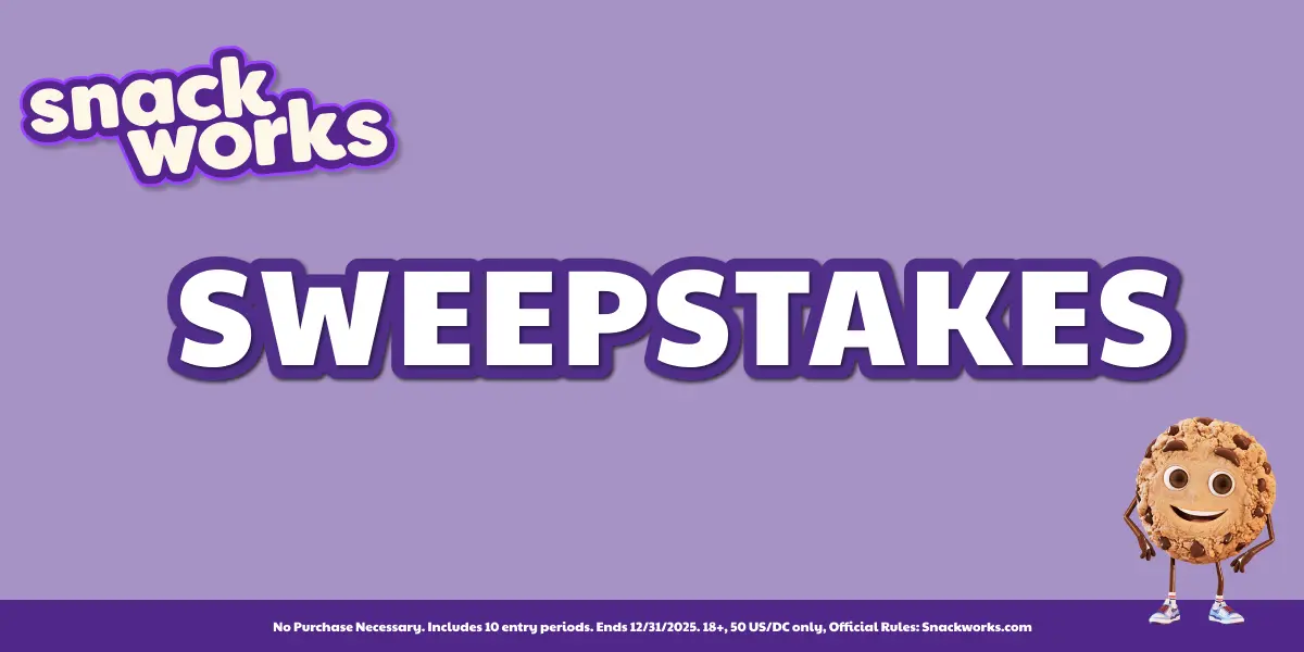 Sweepstake 2025 Snackworks Monthly Promotion by Mondelēz Global LLC