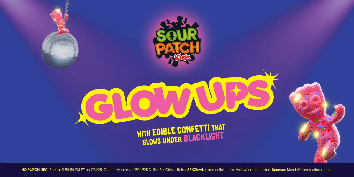 Sweepstake SOUR PATCH KIDS GLOW-UPS INSTANT WIN GAME & SWEEPSTAKES AT 7-ELEVEN® by Mondelēz Global LLC
