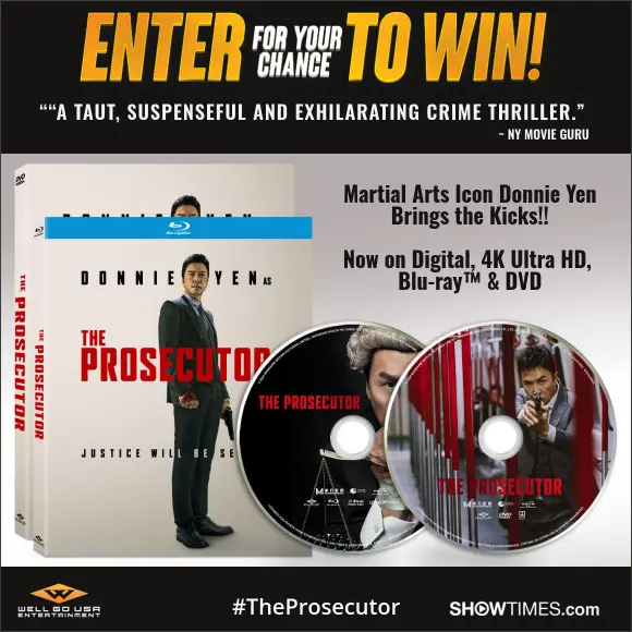 Sweepstake THE PROSECUTOR Blu-ray Sweepstakes by Showtimes.com