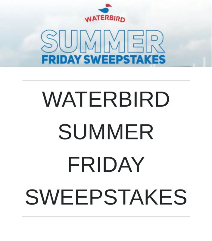Sweepstake Waterbird Summer Friday Sweepstakes by E. & J. Gallo Winery