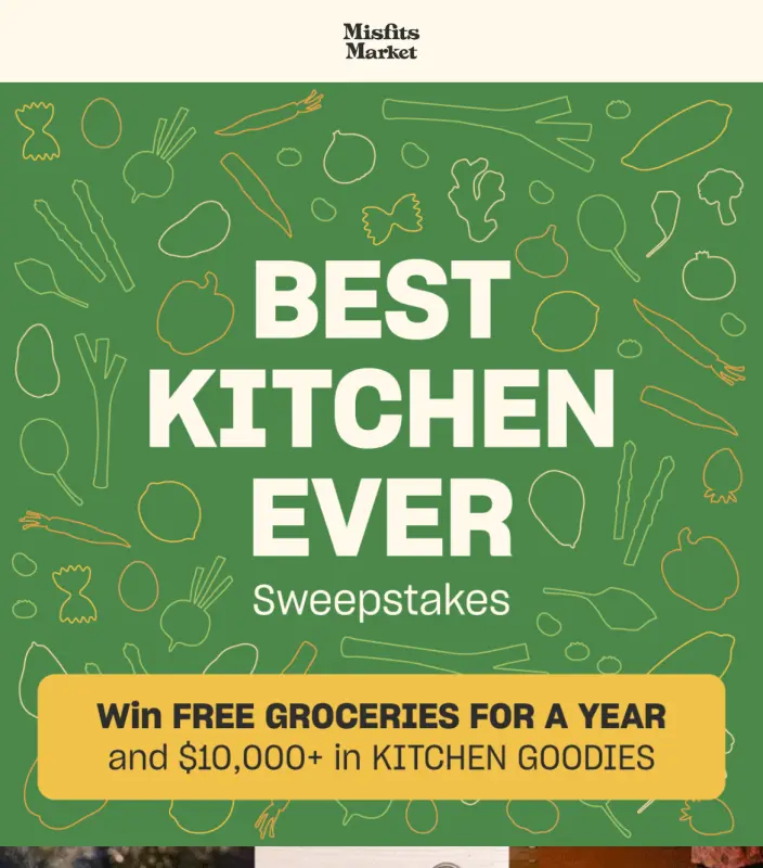 Sweepstake Best Kitchen Ever Sweepstakes - Misfits Market by Misfits Market
