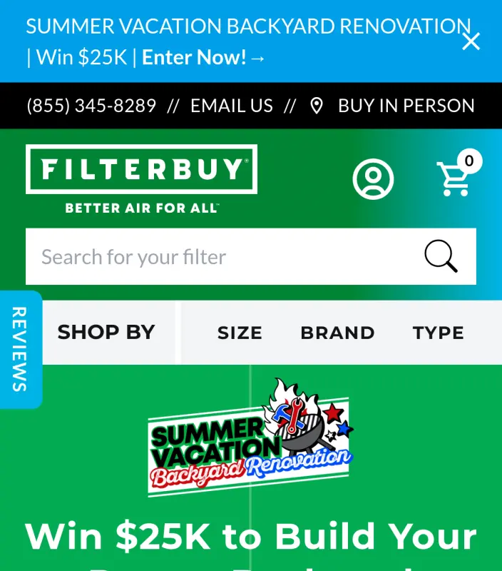Sweepstake Summer Vacation Backyard Renovation | Filterbuy by Filterbuy