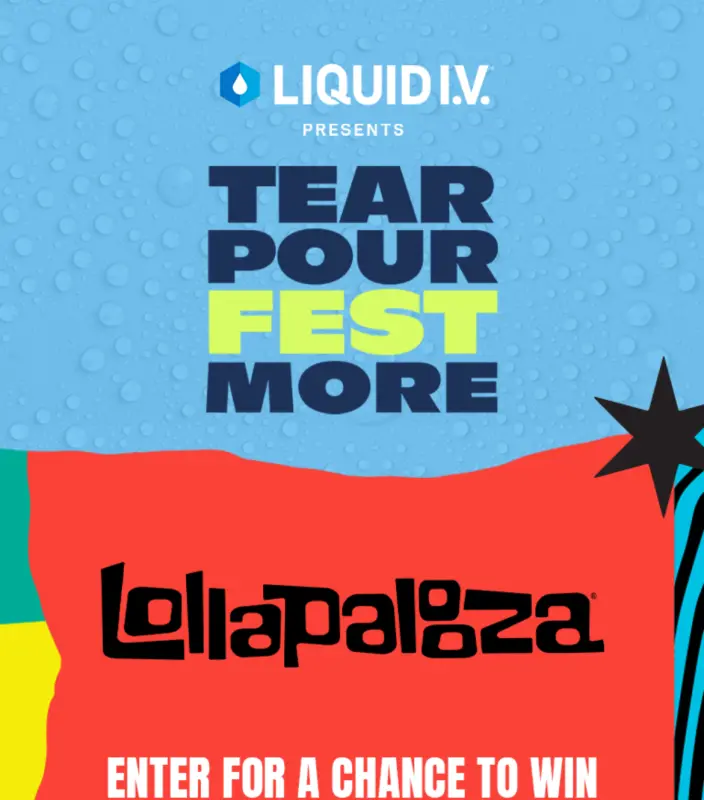 Sweepstake Liquid I.V. VIP Chicago Festival Sweepstakes by U.S. Health & Wellbeing, LLC