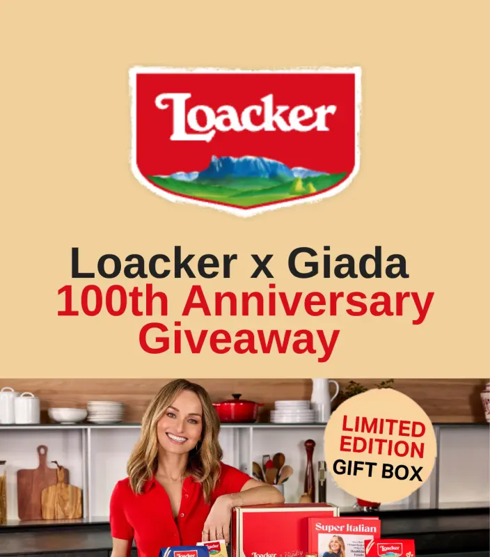 Sweepstake Loacker x Giada 100th Anniversary Giveaway by Loacker USA, Inc.