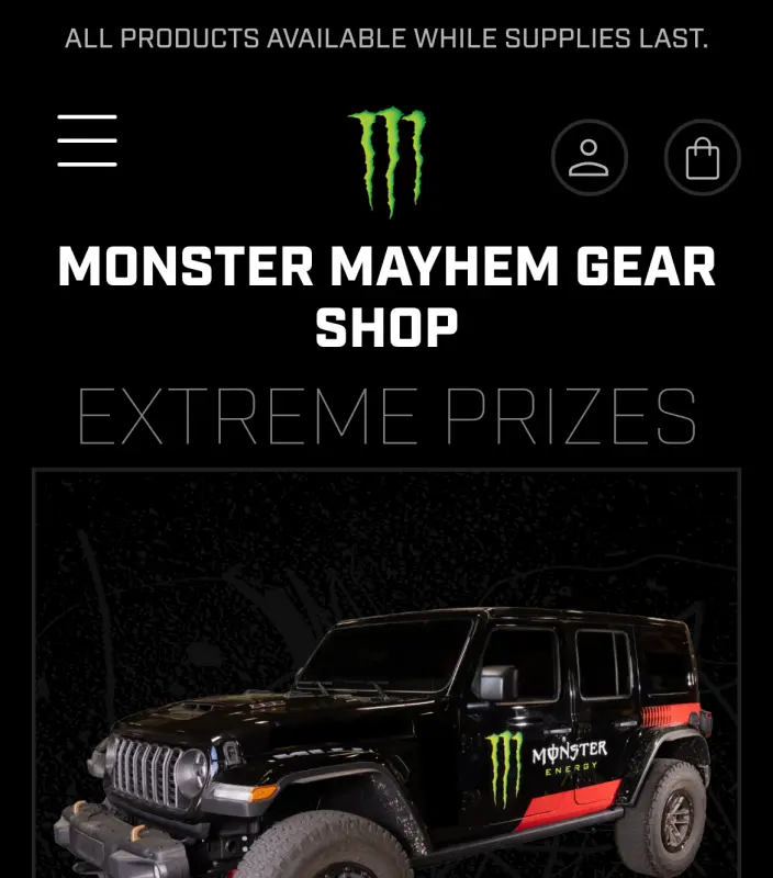 Sweepstake Monster Energy Mayhem by Monster Energy Company