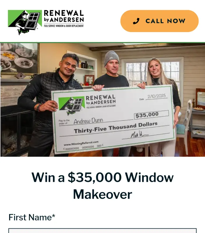 Sweepstake Renewal by Andersen's $35,000 Window Makeover Sweepstakes 2025 by Renewal by Andersen
