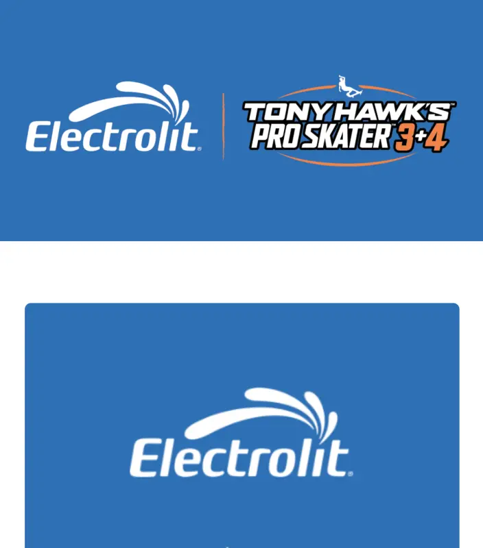 Sweepstake Electrolit + Tony Hawk’s™ Pro Skater 3+4™ Sweepstakes by CAB Enterprises Inc.