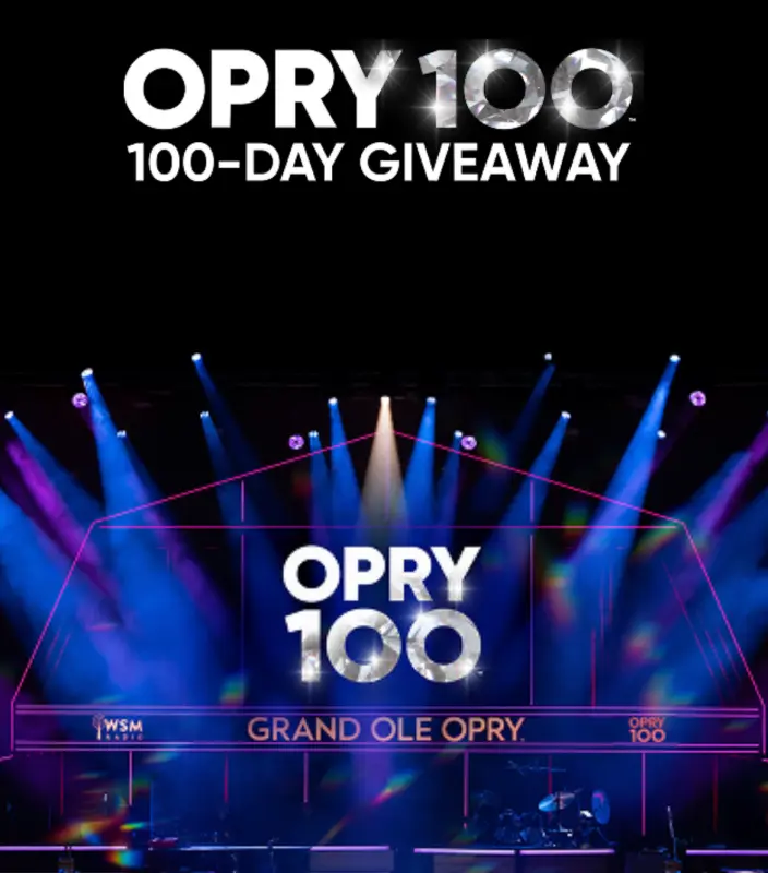 Sweepstake Opry 100 Sweepstakes by OEG Holdco, LLC dba Opry Entertainment Group