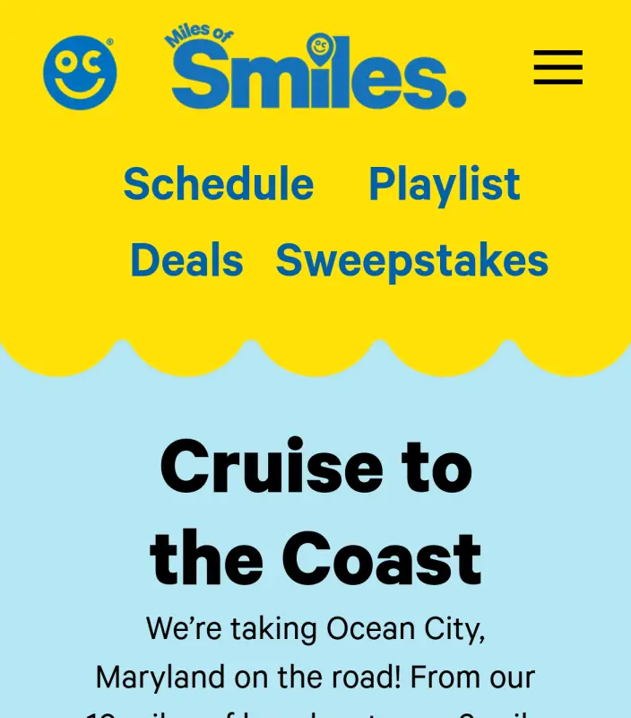 Sweepstake Catch a Ride Miles of Smiles Sweepstakes by Mayor and City Council of Ocean City