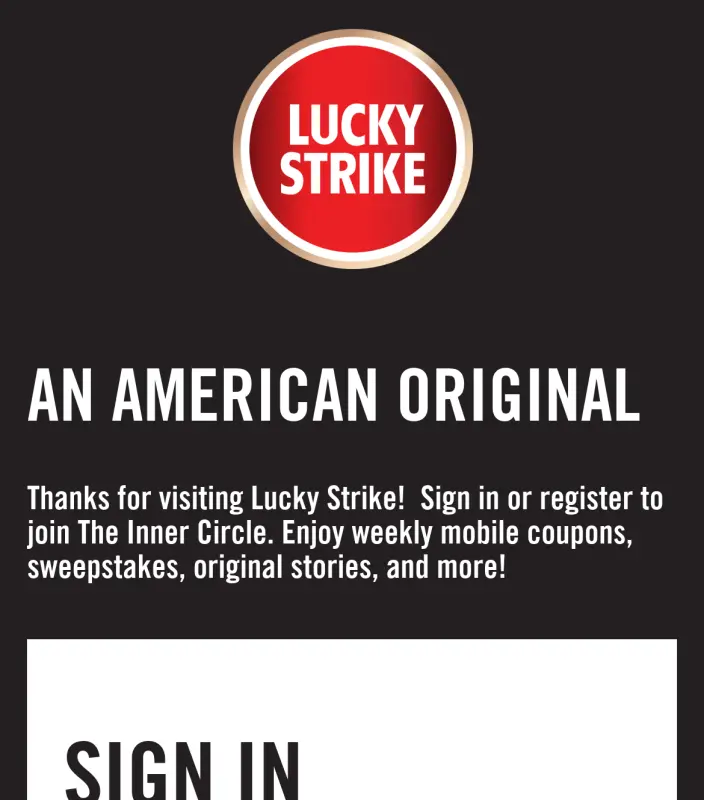 Sweepstake The Inner Circle Sweepstakes - Lucky Strike by R.J. Reynolds Tobacco Company