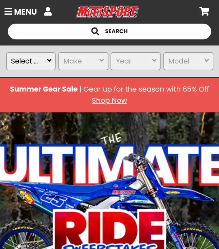 Sweepstake 2025 MotoSport.com Ultimate Ride Sweepstakes by MotoSport LLC