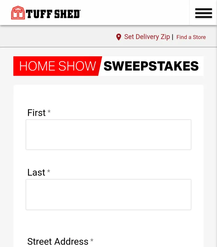 Sweepstake TUFF SHED – 2025 Premier Ranch Sweepstakes by Tuff Shed