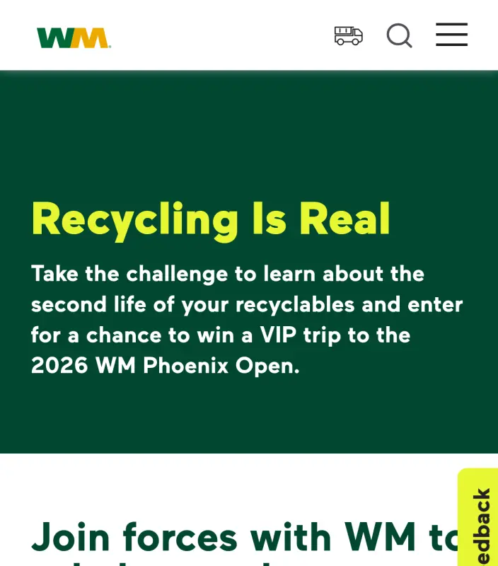 Sweepstake Recycling Is Real Challenge - WM by Waste Management National Services, Inc.