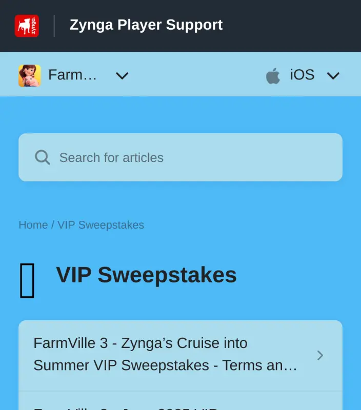 Sweepstake Zynga’s Cruise into Summer VIP Sweepstakes by Zynga